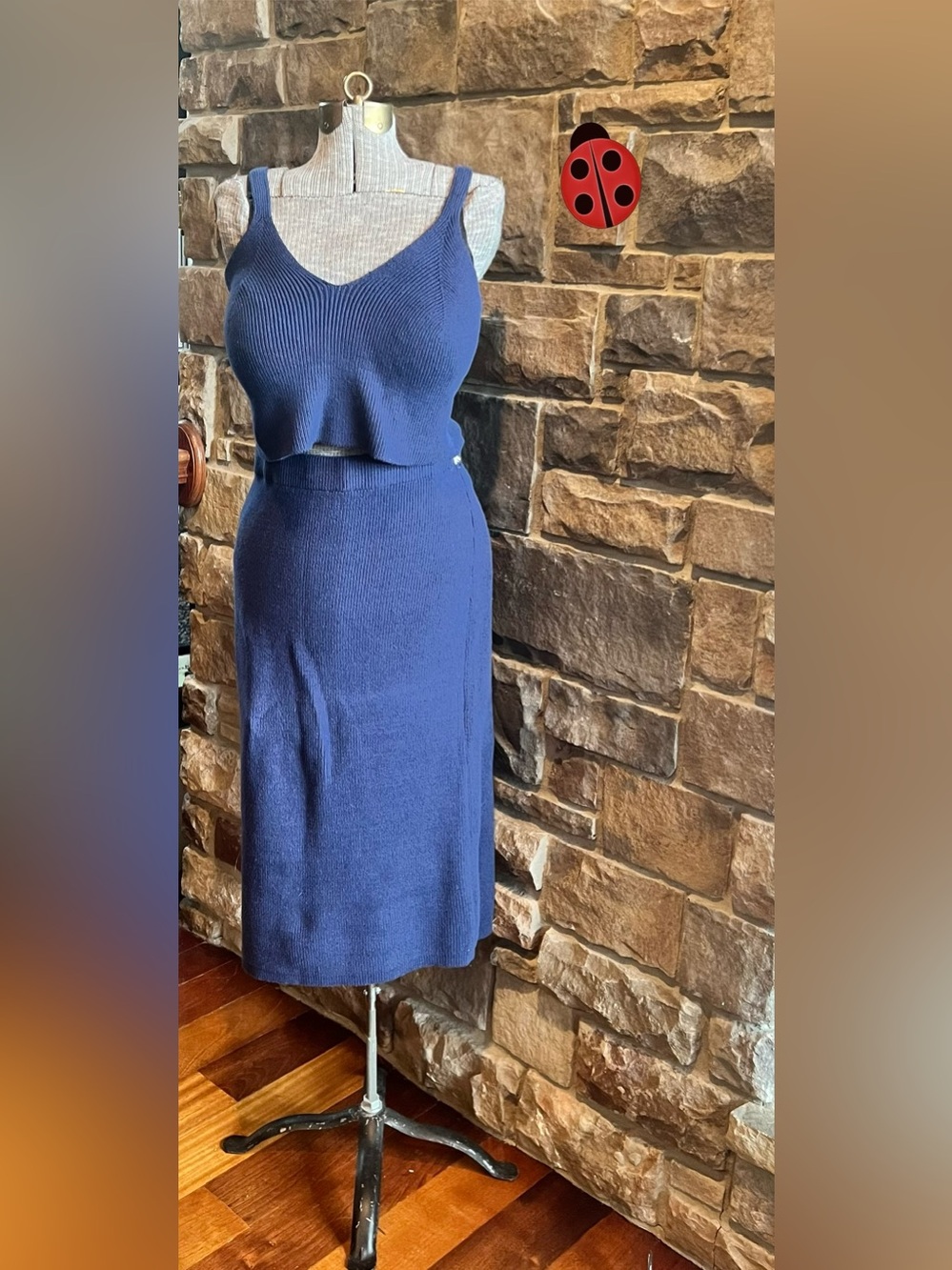 Universal Thread Navy Ribbed 2 piece Knit Sweater Dress